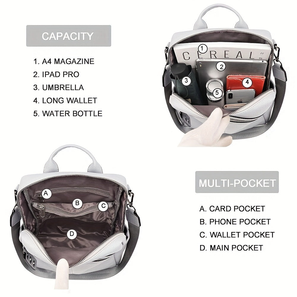 Versatile Convertible Women Backpack Purse